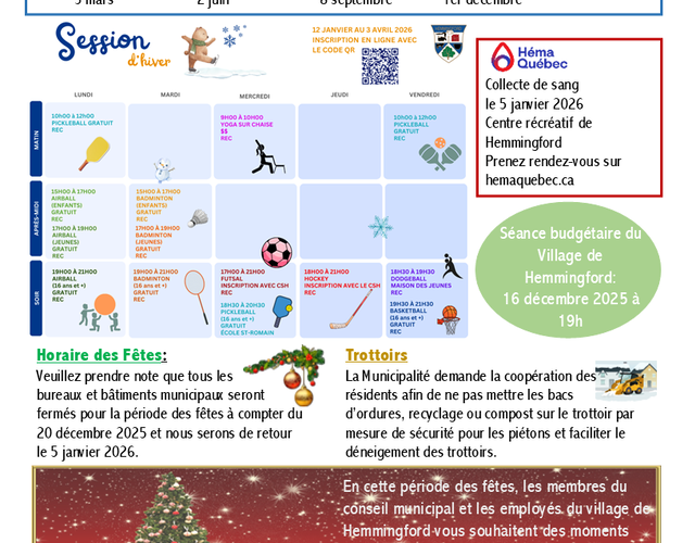 Info lettre décembre 2025