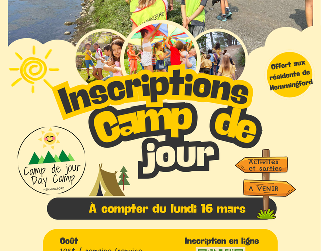 Summer camp registration