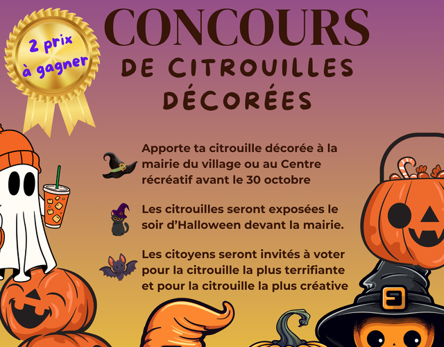 Concours citrouilles décorées